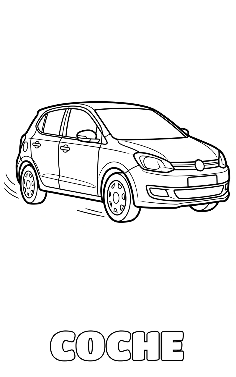 dibujo de vehículos para colorear