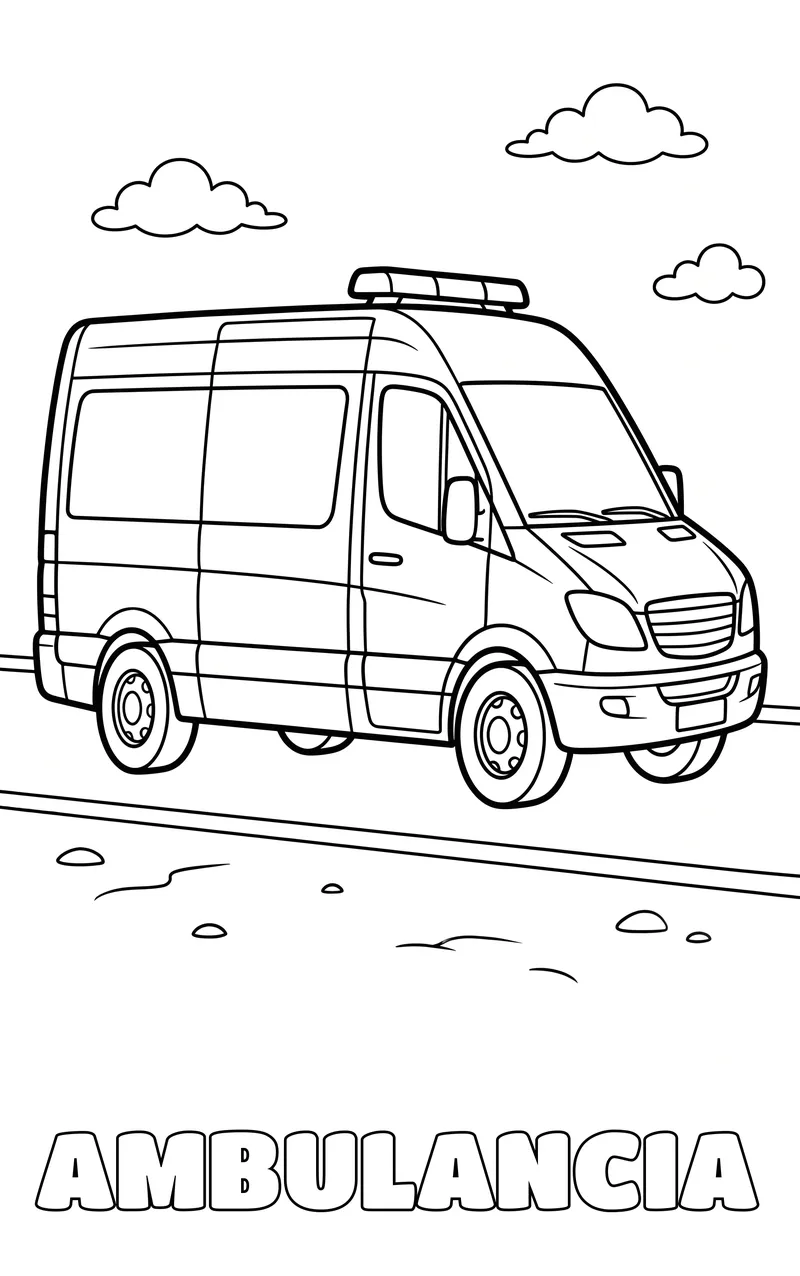 dibujo de vehículos para colorear
