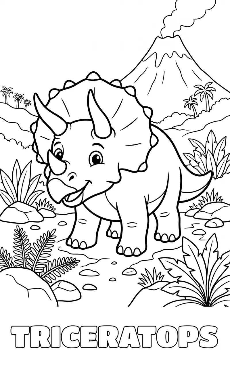 dibujo de dinosaurios para colorear