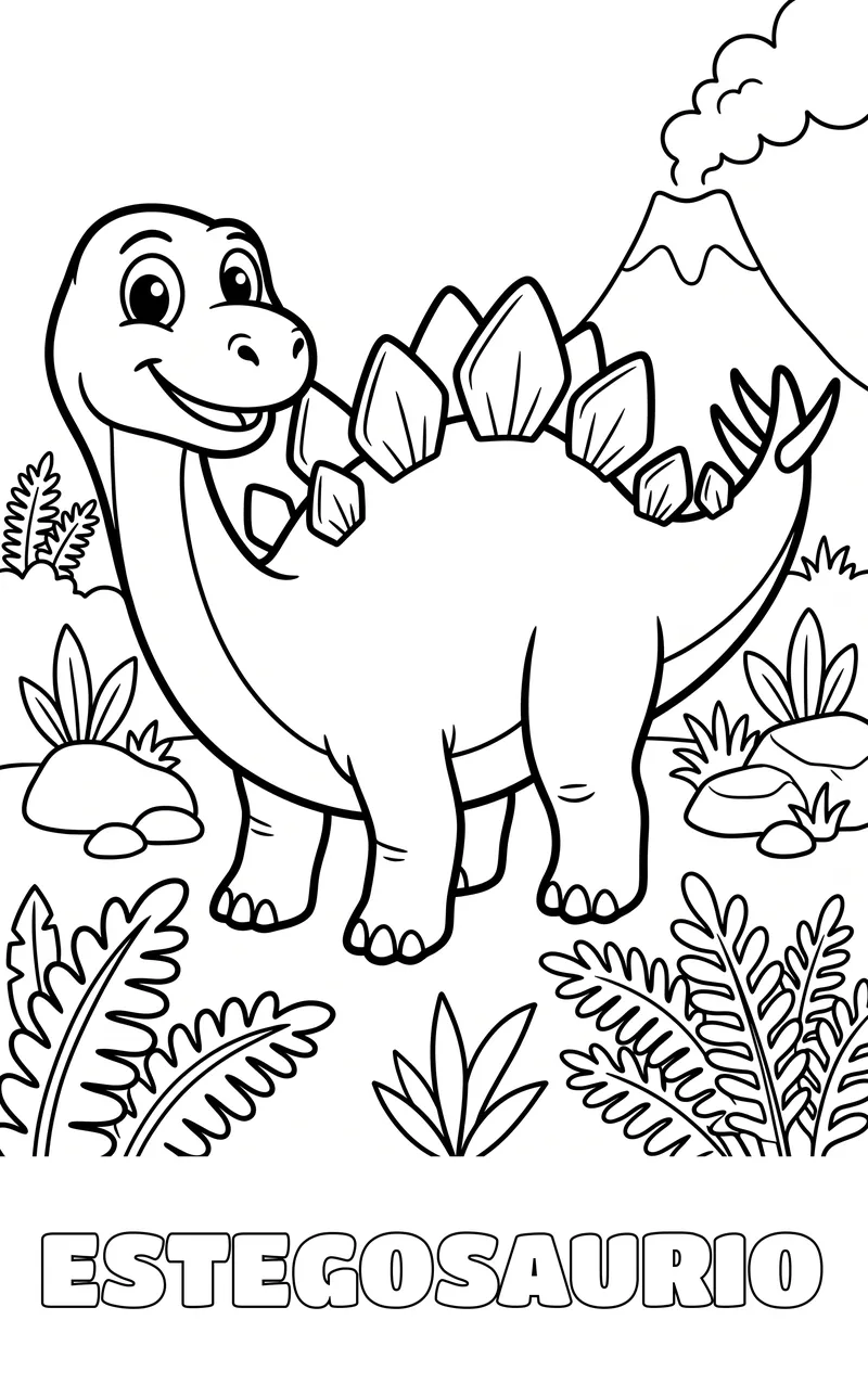 dibujo de dinosaurios para colorear