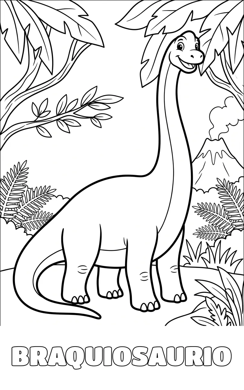 dibujo de dinosaurios para colorear