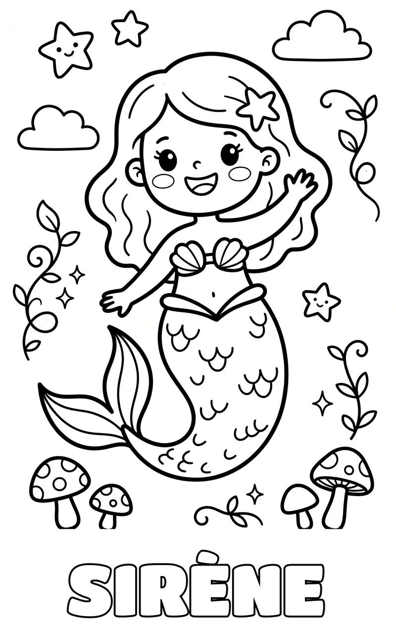 coloriage licorne à imprimer