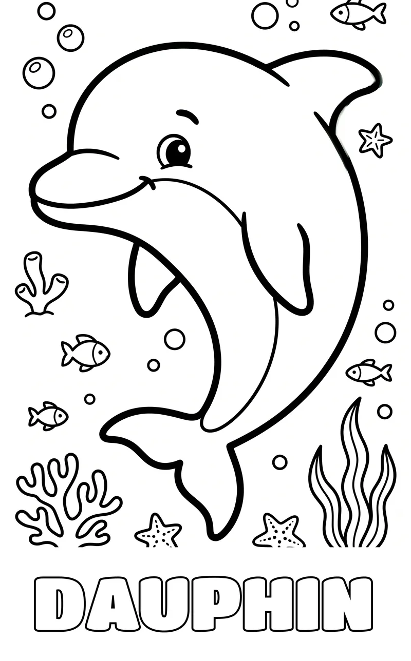 coloriage animaux marins à imprimer