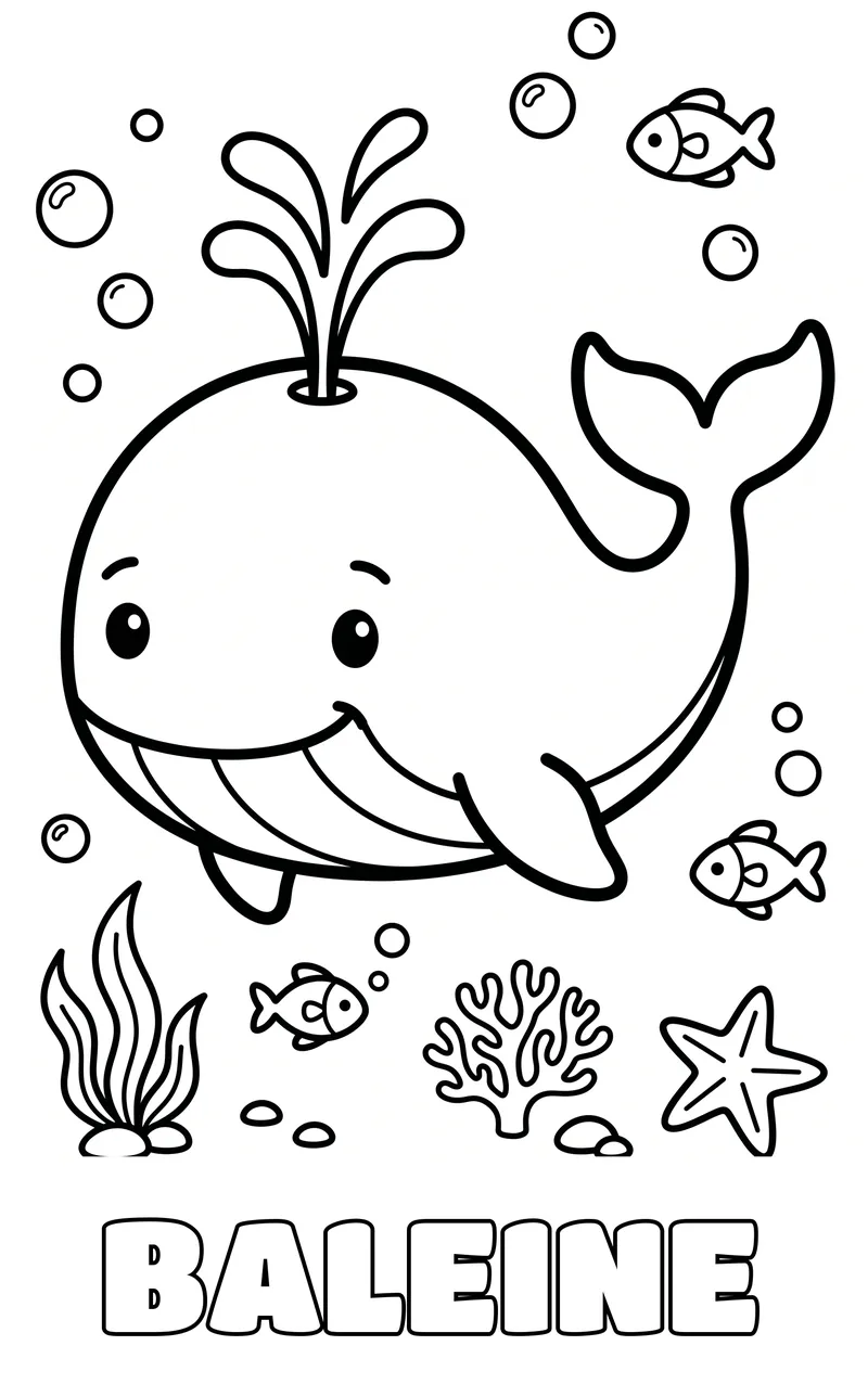 coloriage animaux marins à imprimer
