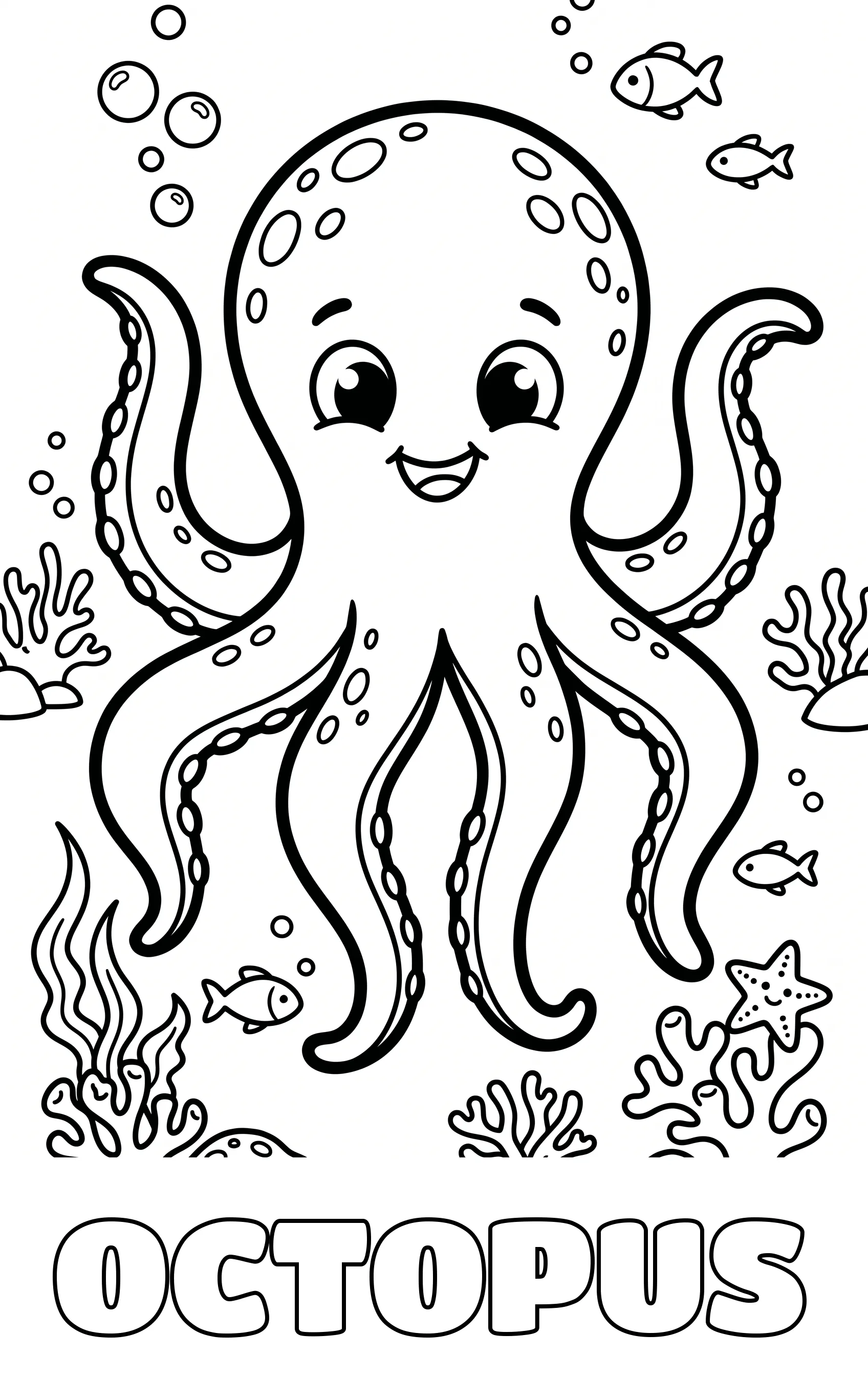 ocean coloring page to print