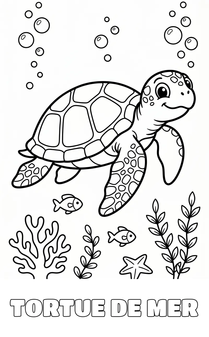 coloriage animaux marins à imprimer