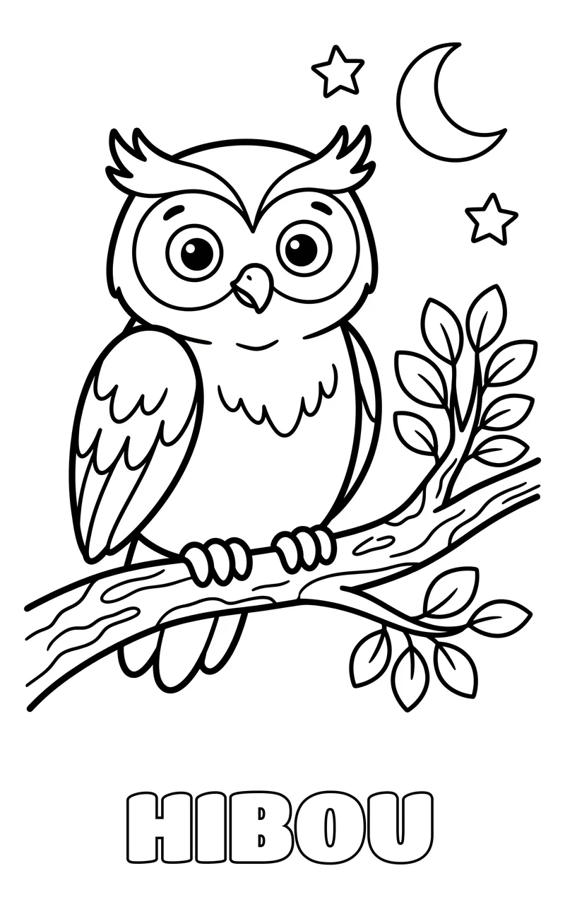 coloriage oiseau à imprimer