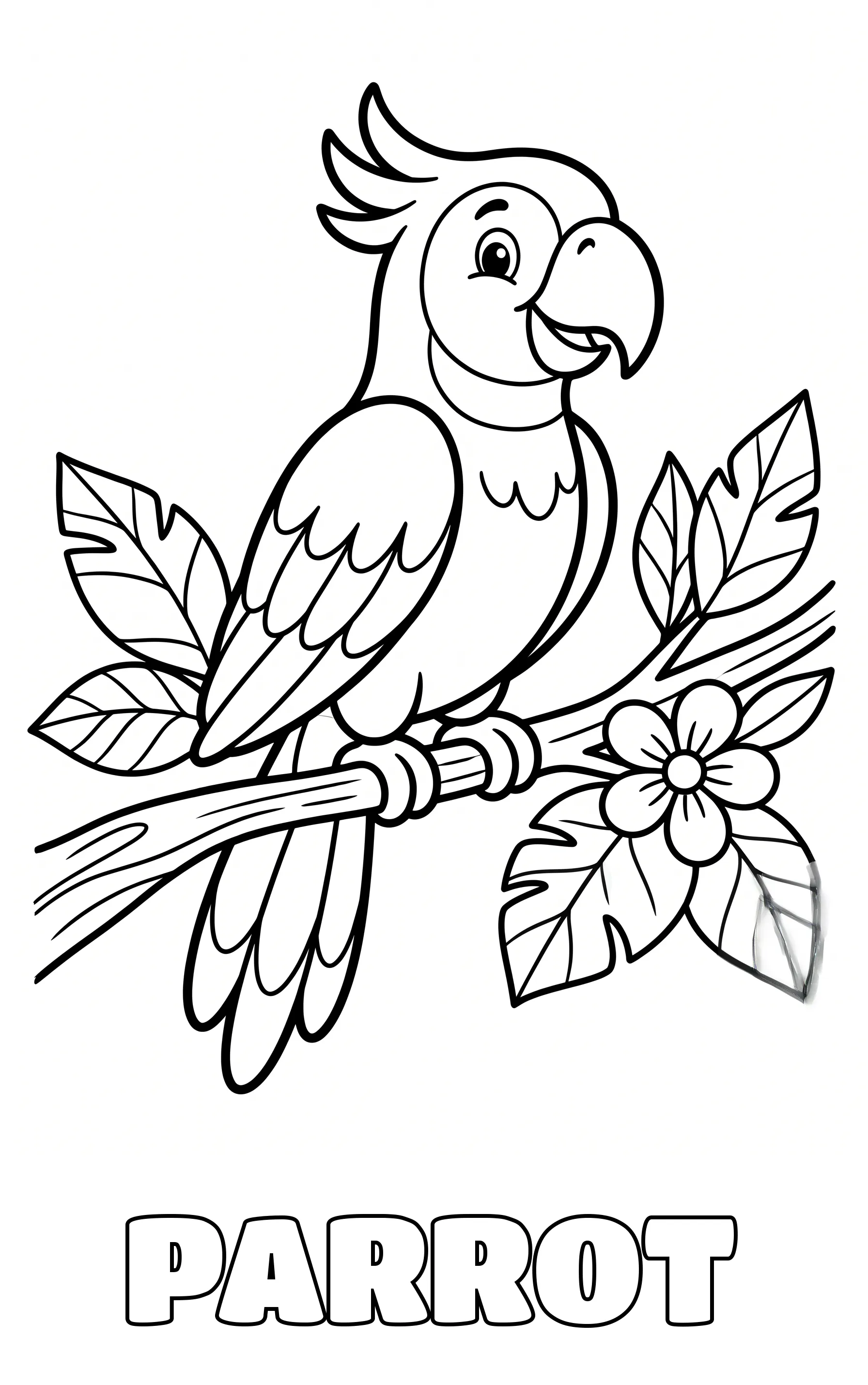 bird coloring page to print