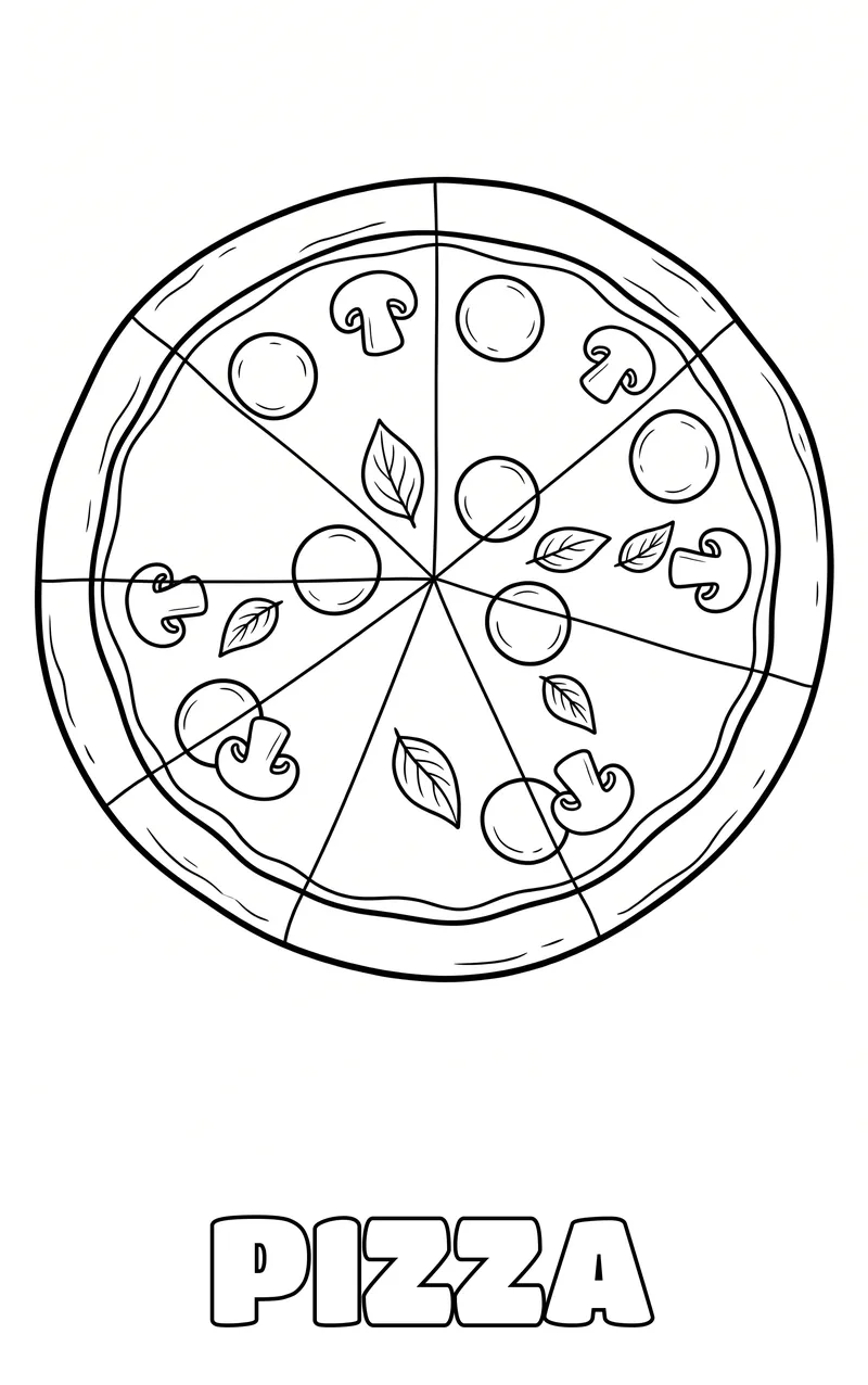 dibujo de comida para colorear