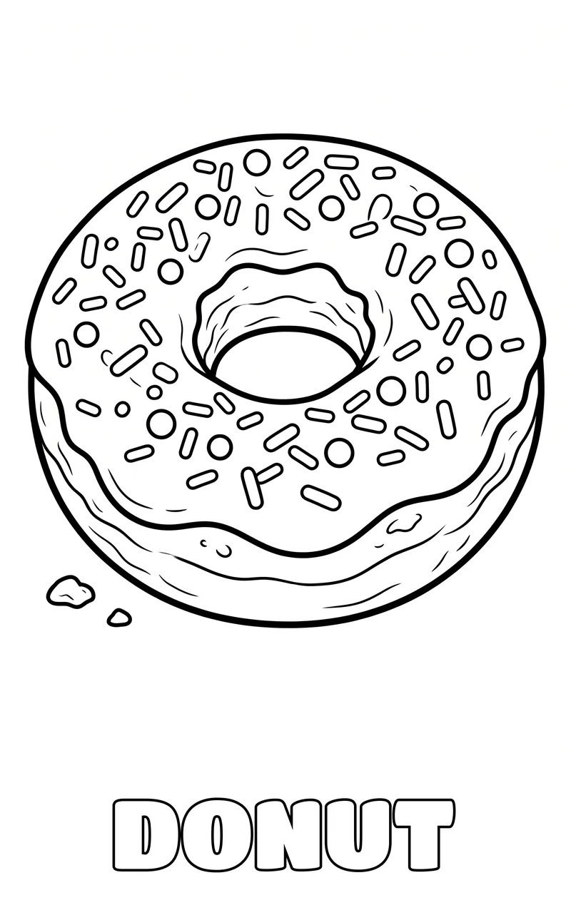 dibujo de comida para colorear