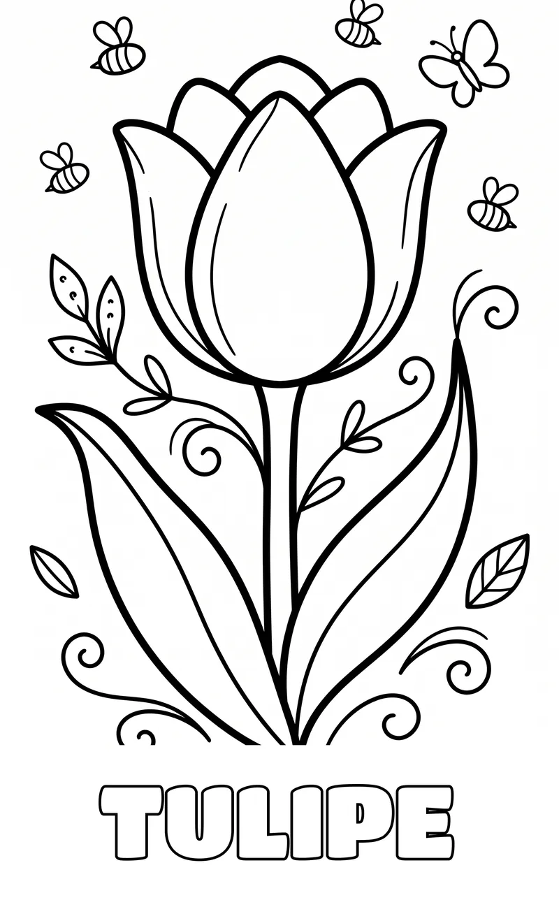 coloriage fleur à imprimer