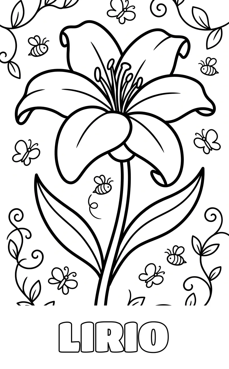 dibujo de flores para colorear